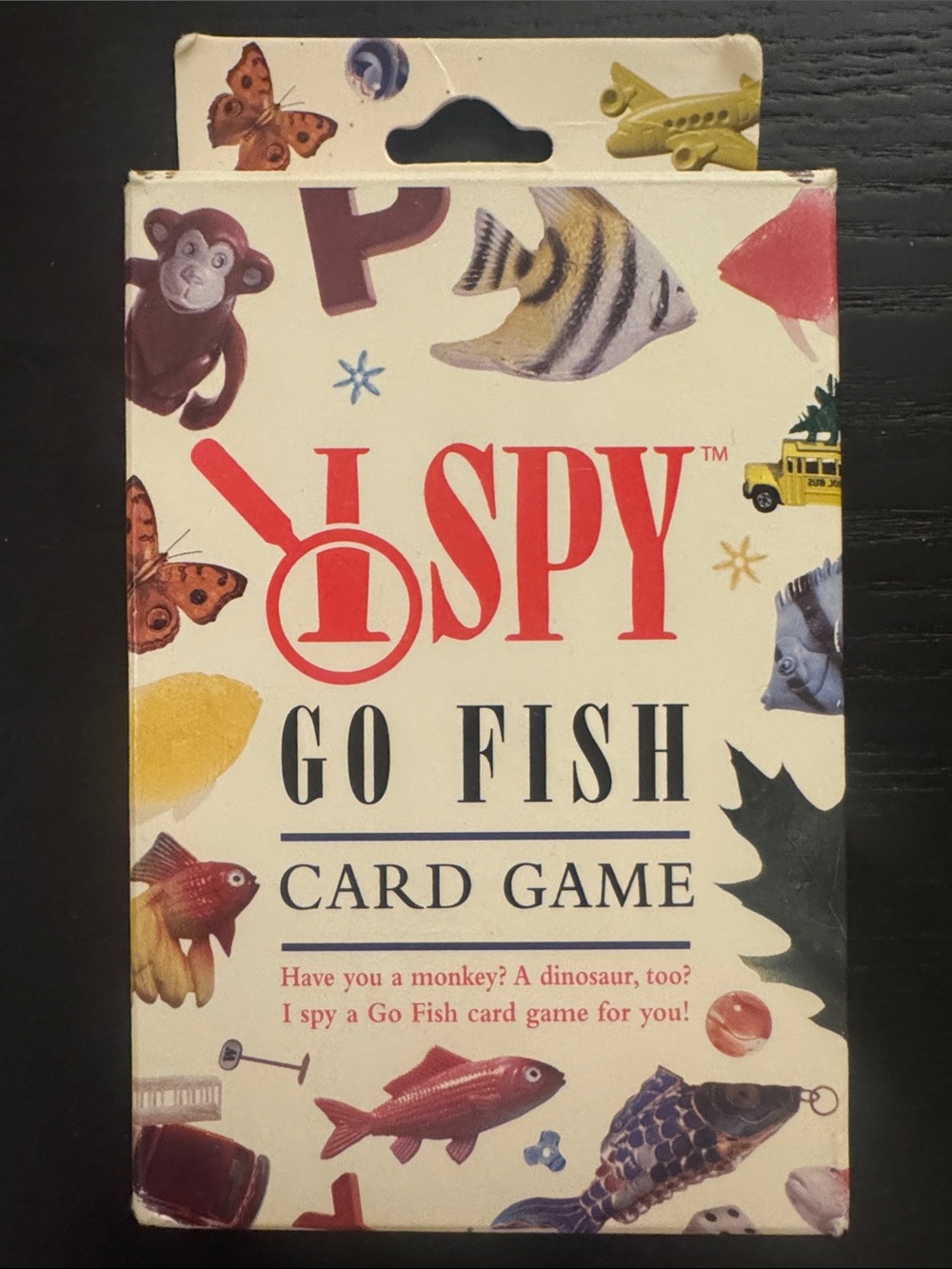 SPY Go Fish Card Game - Cream and Red